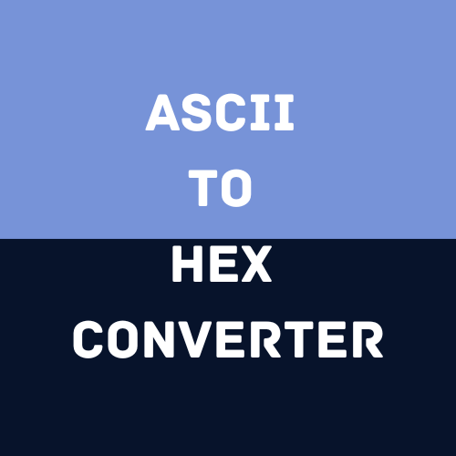 ASCII to Hex Converter Online