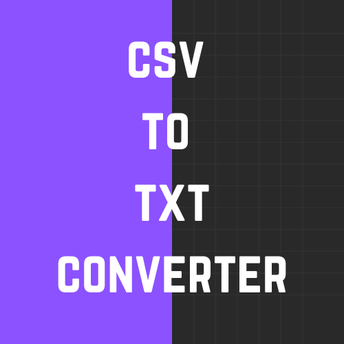 CSV to TXT