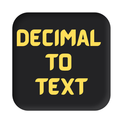 Decimal to Text