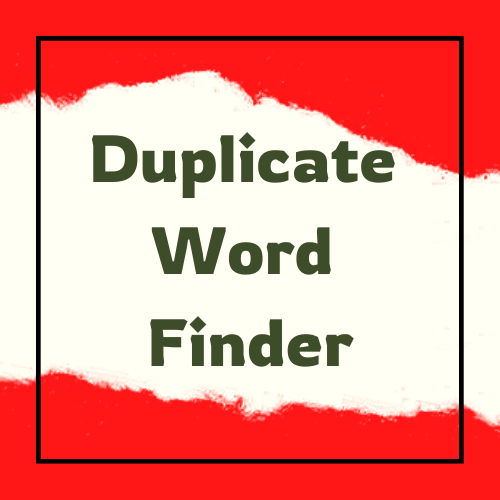 Duplicate Word Finder