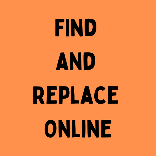 Find and Replace Online