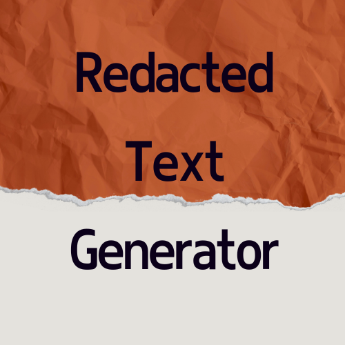 Redacted Text Generator