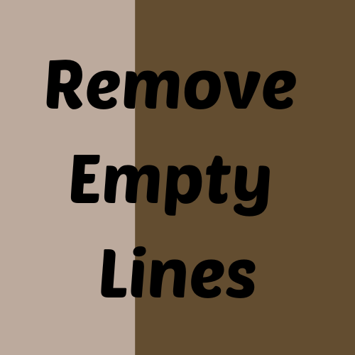 Remove Empty Lines