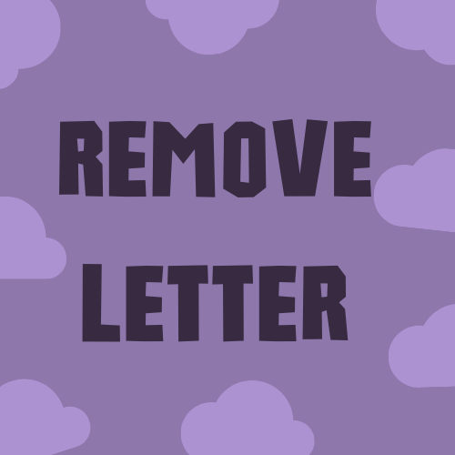 Remove Letter