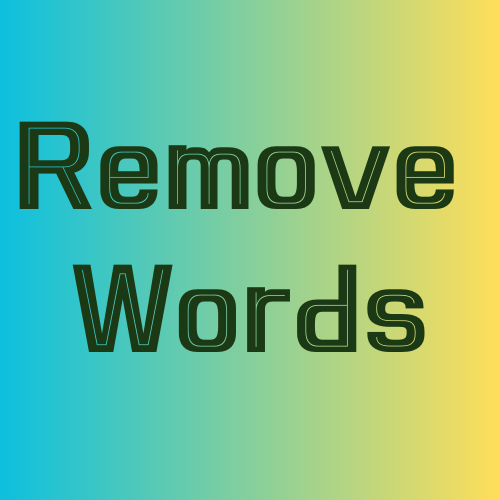 Remove Words