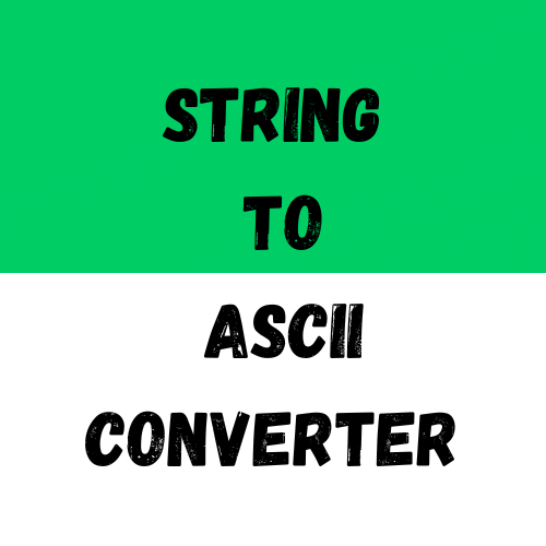 String to ASCII Converter