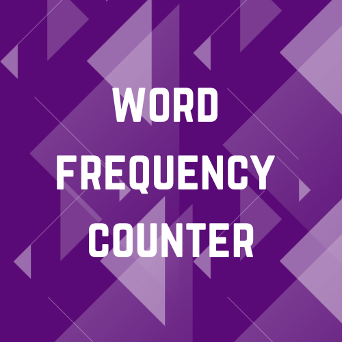 Word Frequency Counter